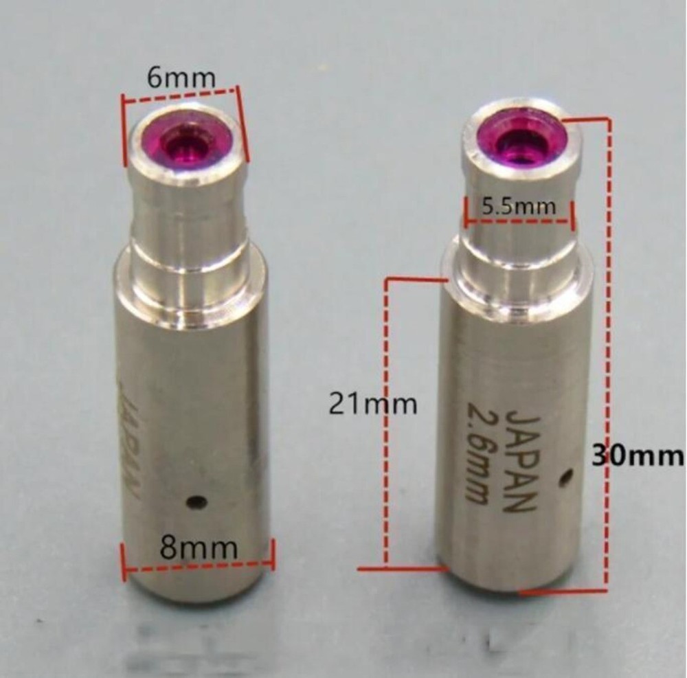 1PC WEDM Ruby Electrode Pipe Guide Dies 6*8*30mm Ceramic Diameter 0.1mm-3.0mm