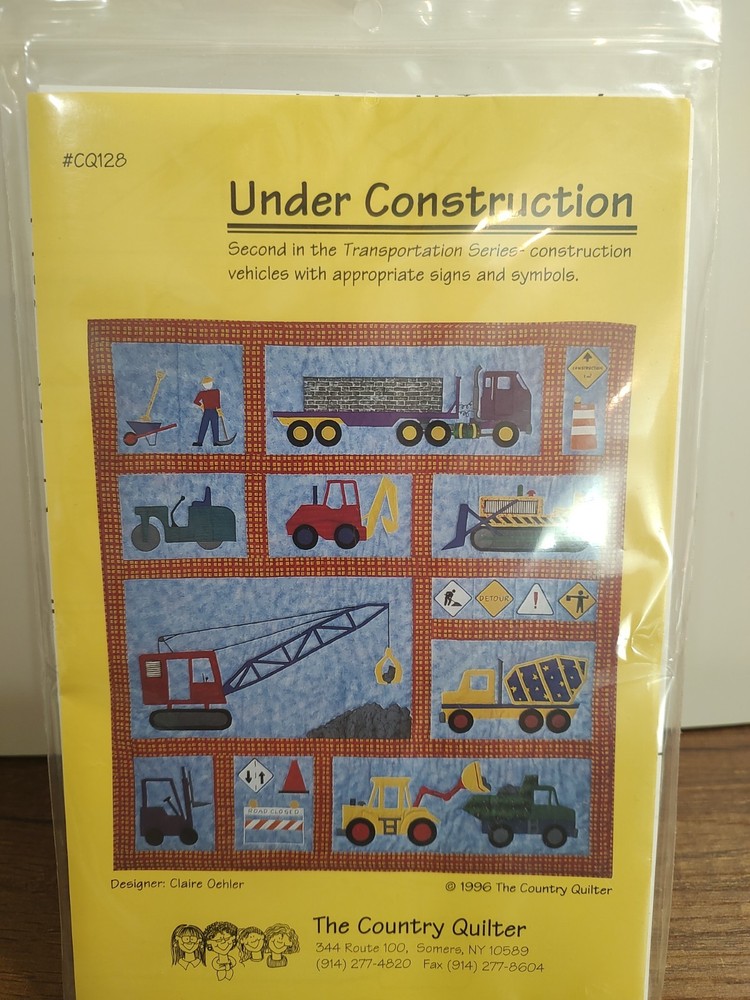 Under Construction Quilt Pattern Instructions Transportation Nursery Quilt P6
