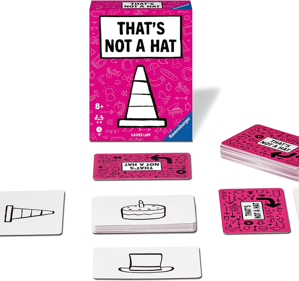 That'S Not a Hat - Fun Bluffing & Memory Party Game for All Ages Components