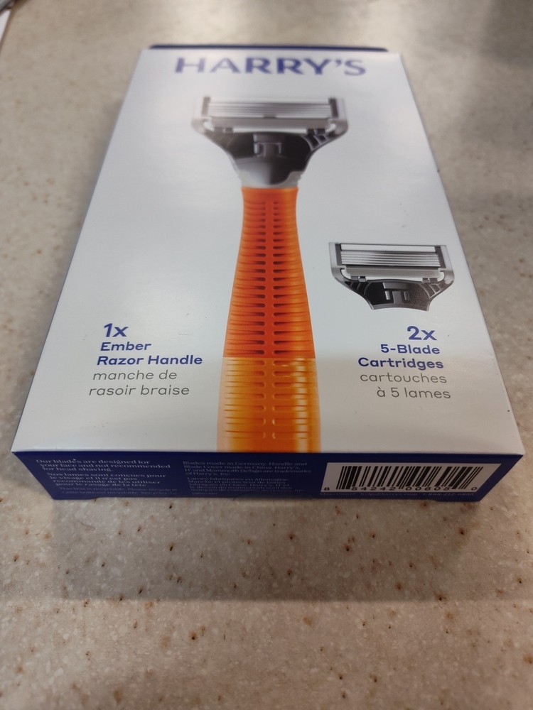 Harry's 5 Blade Men's Razor Set - Bright Orange