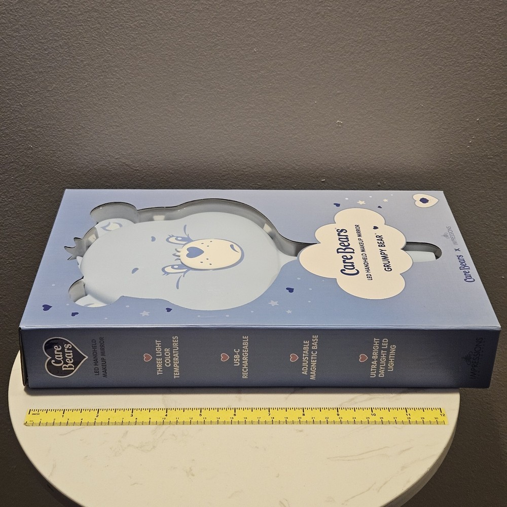 Care Bears Led Handheld Makeup Mirror, Grumpy Bear New Sealed