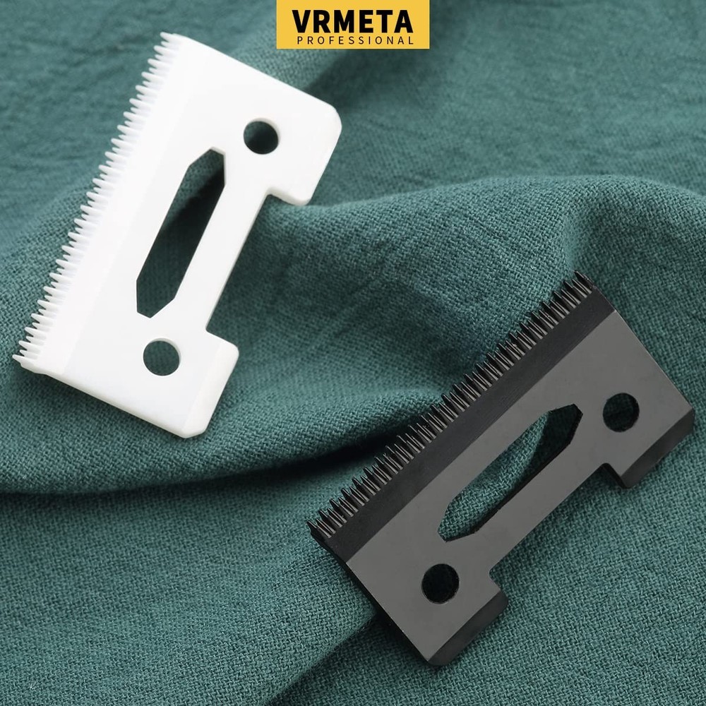 VRMETA Professional Replacement Clipper Ceramic Blades Stagger Tooth