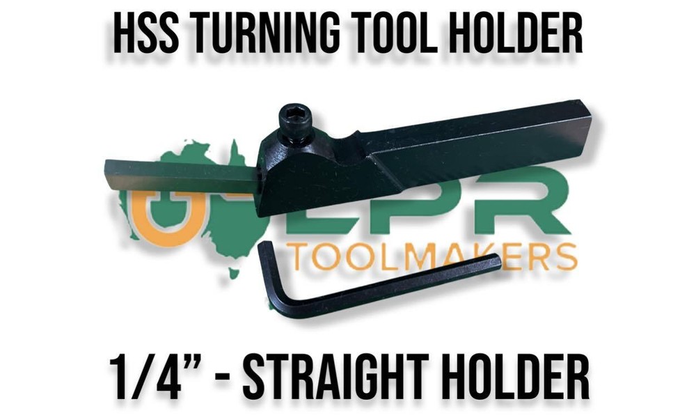 Lathe Turning Tool Holder 1/4" variations you pick (Includes 1/4" HSS Tool Bit)