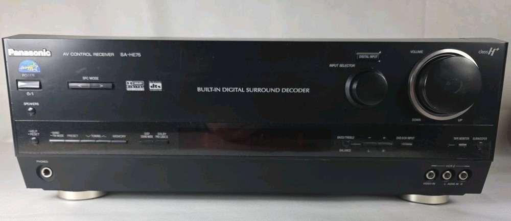 Panasonic SA-HE75 AV Control Stereo Receiver Built In Digital Surround Decoder