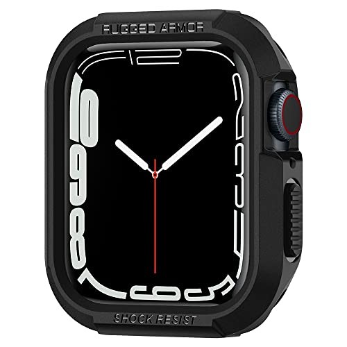 Rugged Armor Protector Designed for Apple Watch Case (45mm/44mm) Series Black