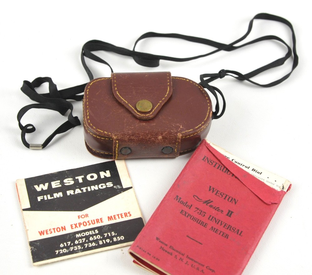 Weston Master II Exposure Light Meter in Case & Instructions