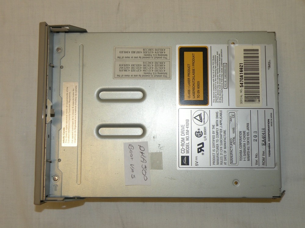 DEC RRD43-AA 5.25" INTERNAL 2X SPEED 600MB CDROM, GREY BEZEL, FULLY VMS TESTED !