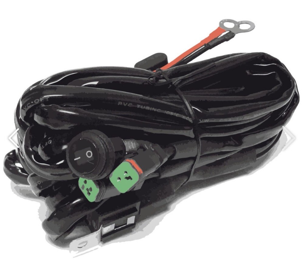 LED Light Bar Wiring Harness, DT 1, For 12V Lighting