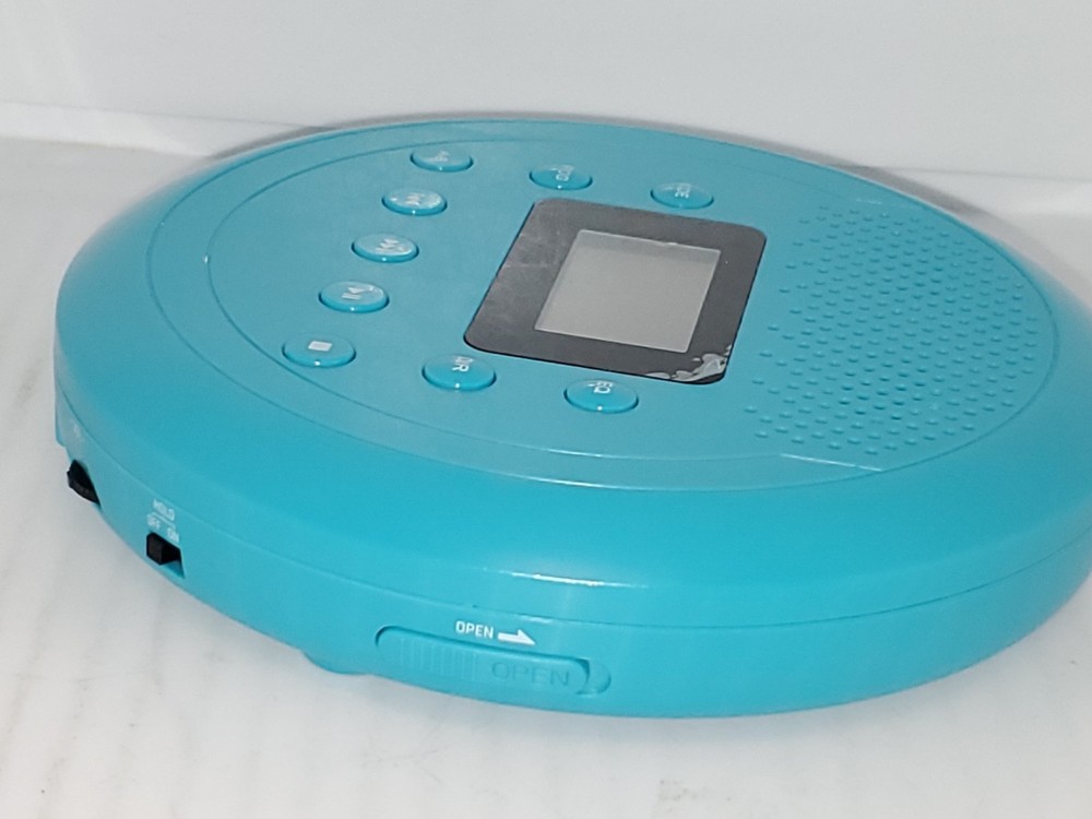 Monodeal Portable Rechargeable Personal Compact Disc CD Player MD-109B Blue.