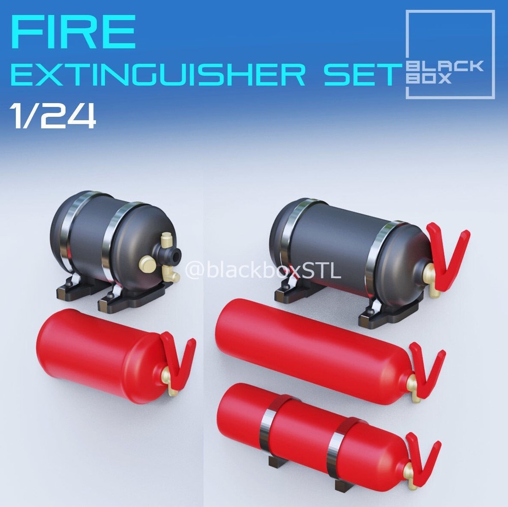 Fire Extinguishers 1/24 Scale