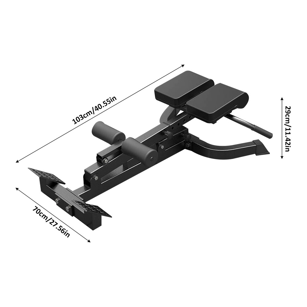 Fold Roman Chair Back Extension Bench Adjustable Angle Abdominal Exercise