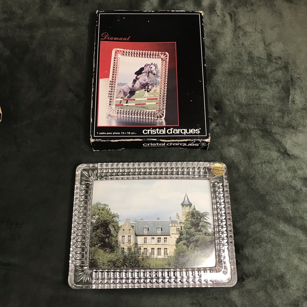 Vintage Crystal d'Arques Clear Crystal Photo Frame