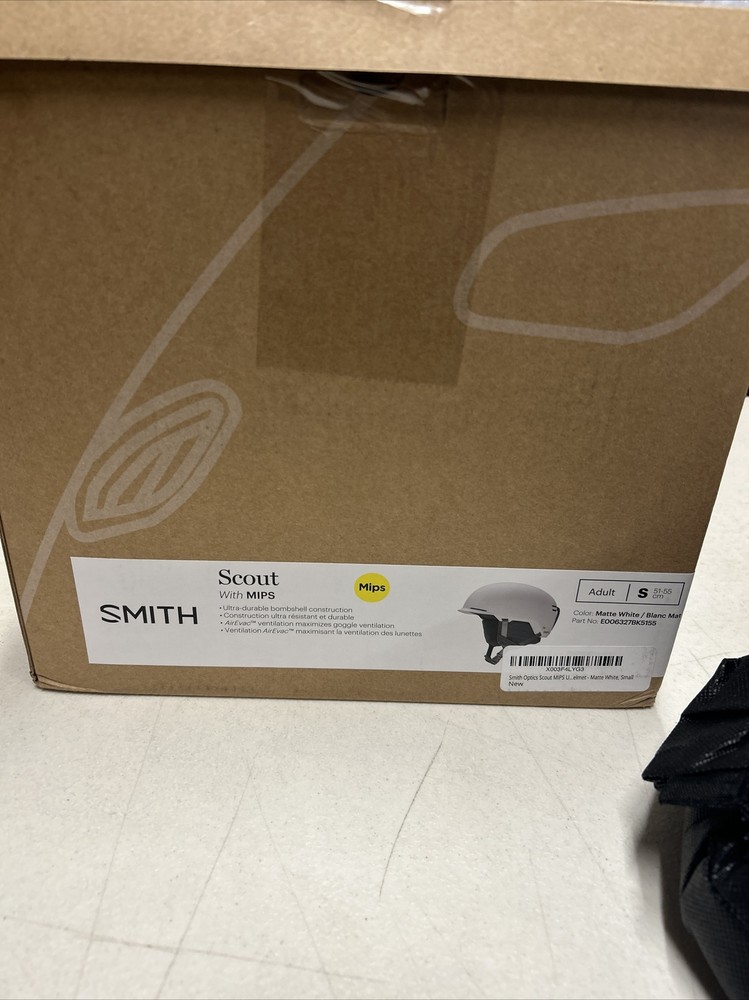 Smith Scout Snow Ski Helmet Small Mips Matte White.