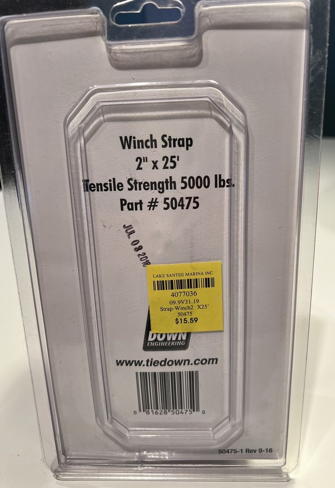 Long Run Winch Strap 2” x 25’