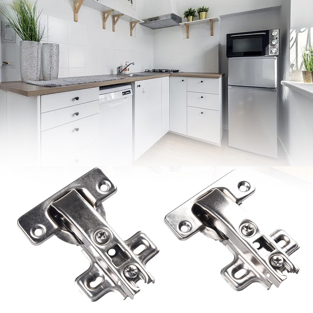 2 Pcs/Set 90 Degree Kitchen Cabinet Cupboard Concealed Angular Corner Door Hinge