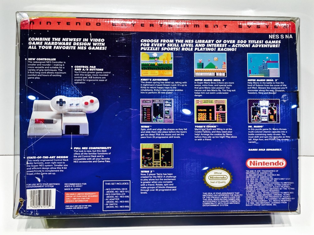1 Console Box Protector For NES TOP LOADER Display Case Boxes Nintendo