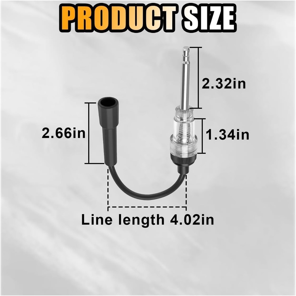 Inline Spark Plug Tester, Straight Boot Ignition Coil Tester 2 PCS, Brown