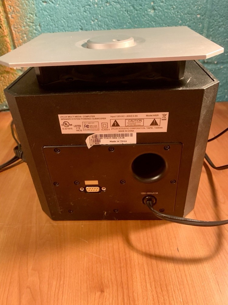 Dell Zylux Multimedia Computer Speaker System w Powered Subwoofer Model A525