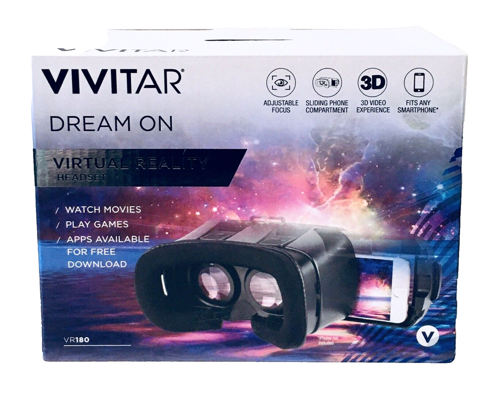 Vivitar Dream On Virtual Reality Headset - VR180