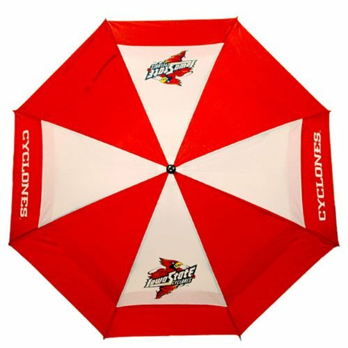 NCAA Iowa State Cyclones 62" Double Canopy Windproof Umbrella, NEW