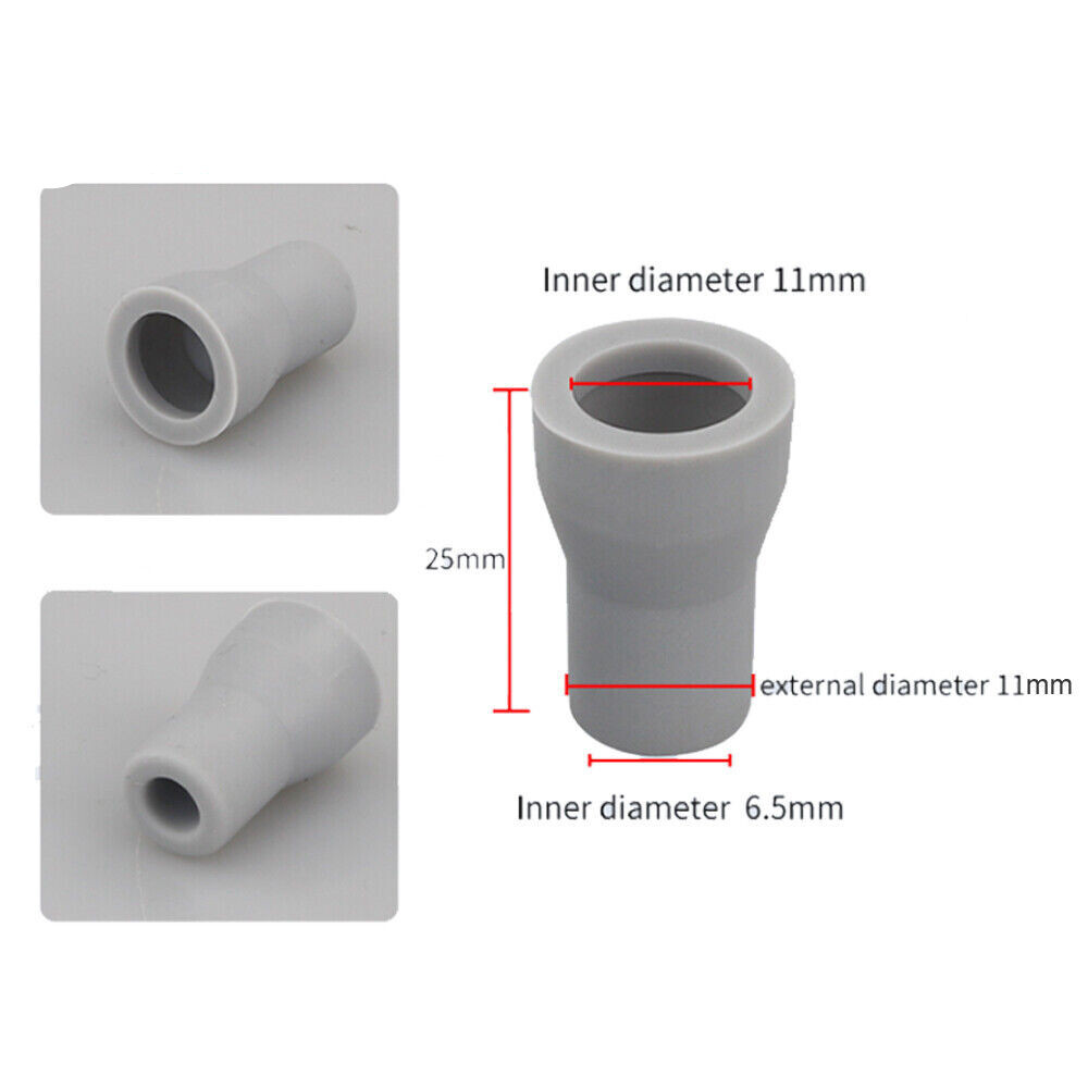 Dental Saliva Ejector Weak/Strong Suction Rubber Snap Tip Adapter Replacement