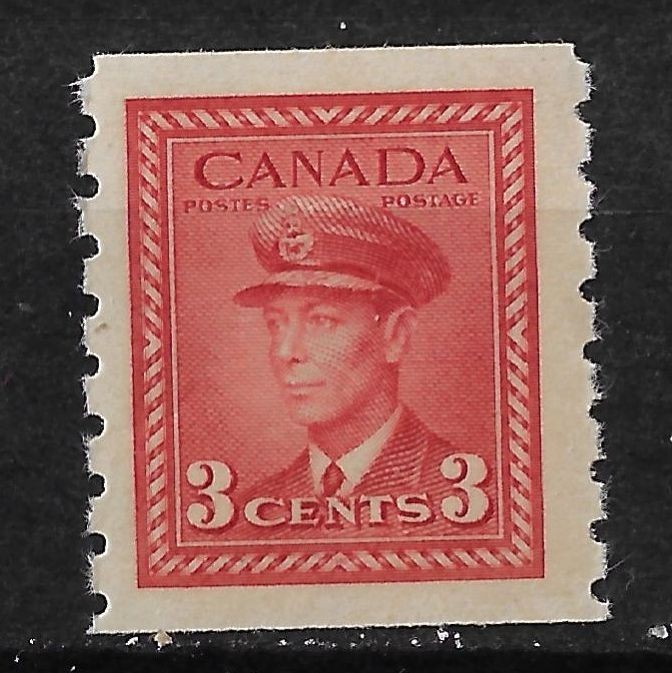 CANADA NO 265, KING GEORGE VI, WAR ISSUE COIL, MINT NH  (KF830)
