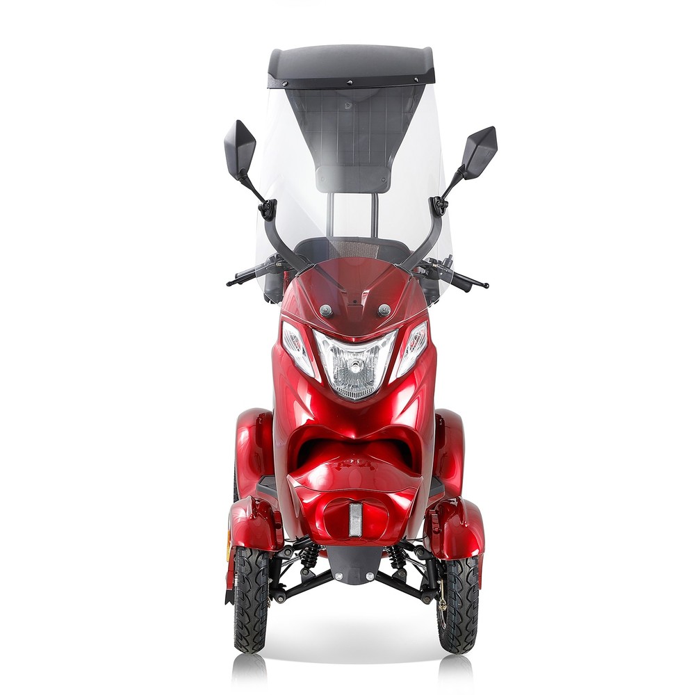 4 Wheels Powered Mobility Scooters 800W 60V20A with Canopy & Windshield