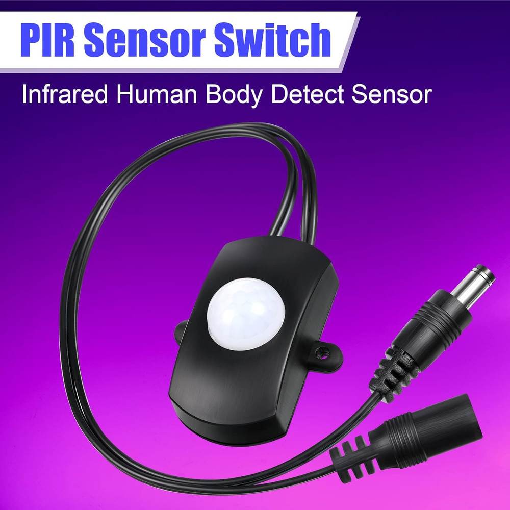 6 Pieces DC 5V-24V 5A PIR Motion Activated Sensor Light Switch Occupancy Moti...