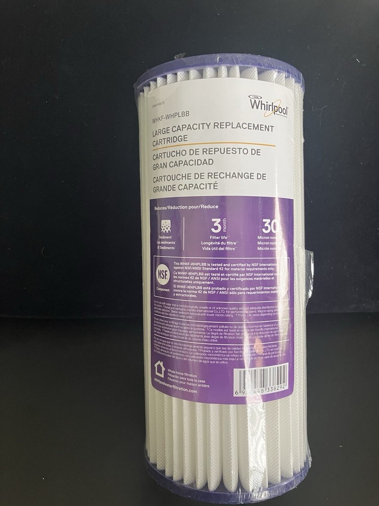 WHKF-WHPLBB Large Capacity Whole House Replacement Filter