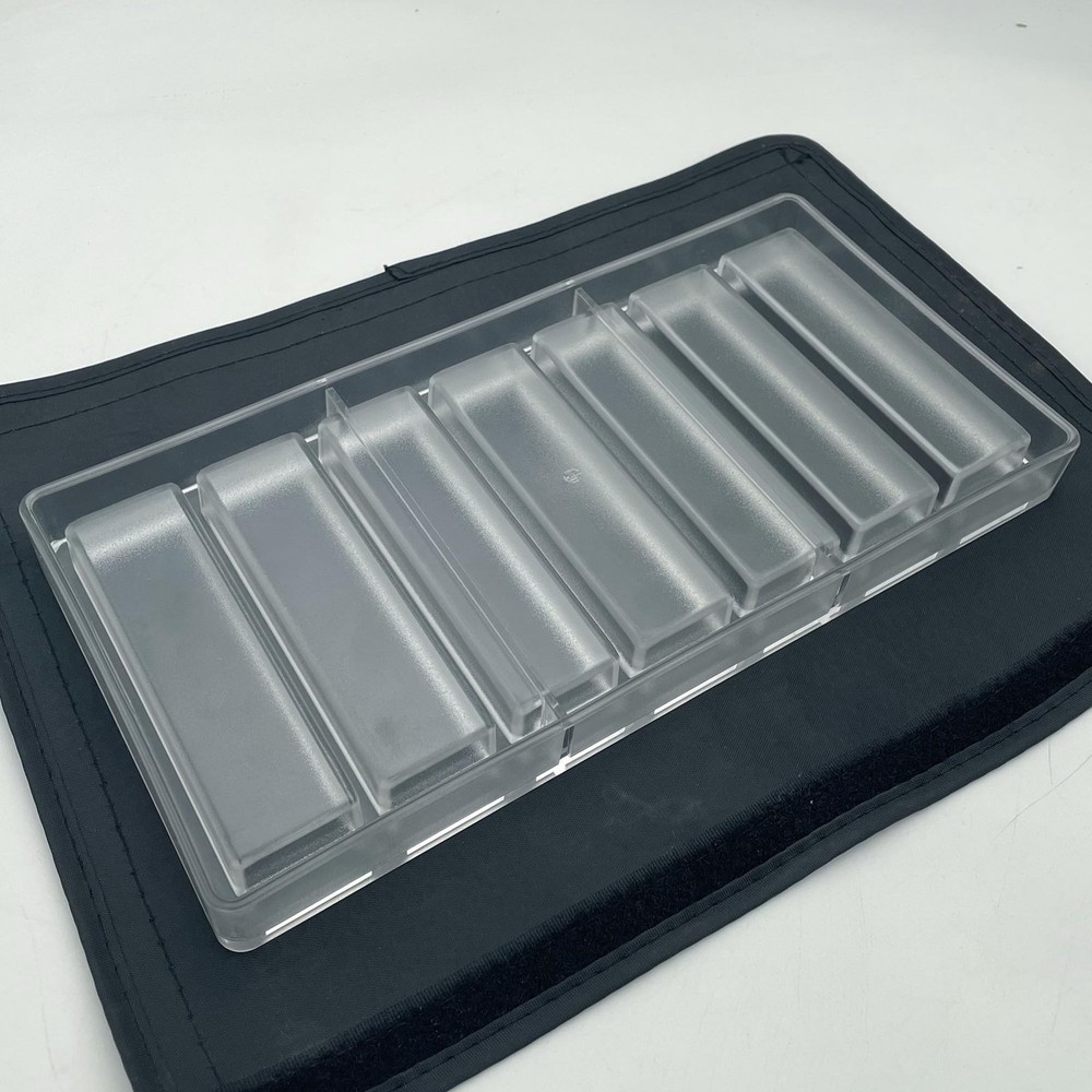 Goldbaking 7 Cavity Chocolate Bar Mold Polycarbonate