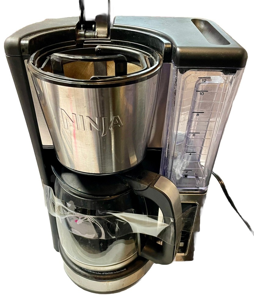 Ninja CE251 Silver 12-Cup Programmable Brewer Coffee Maker Used TESTED WORKING