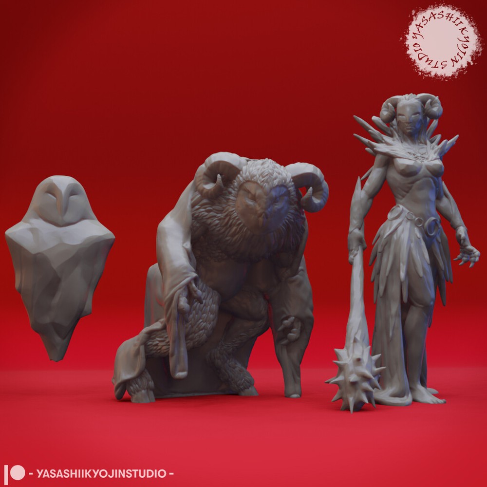 Auril - 32/54mm Miniature for Tabletop RPGs (DnD, D&D, Icewind Dale, Pathfinder)
