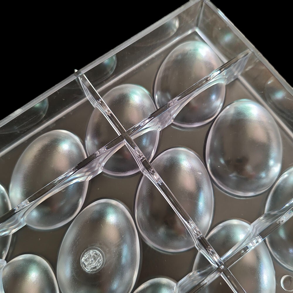 15 Cavity Easter eggs Polycarbonate Chocolate Mold 26g Candy Plastic Mould