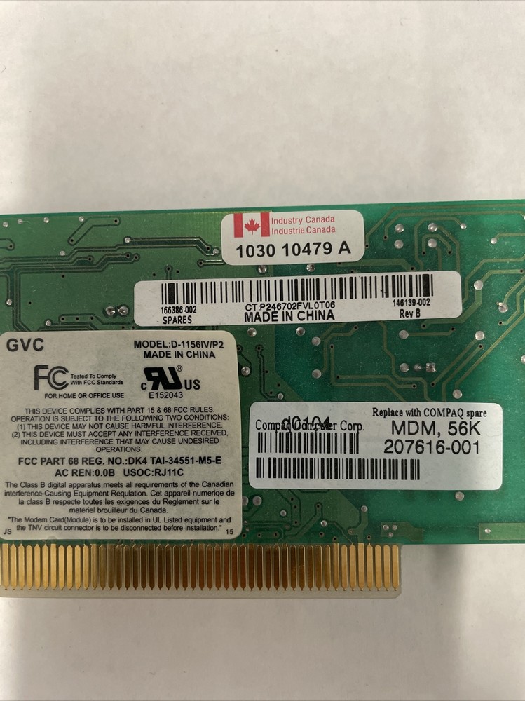 compaq modem 207616-001 56k