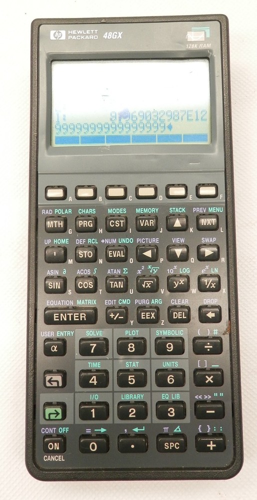 Vintage Hewlitt Packard 48GX Calculator - SCREEN HAS ISSUE