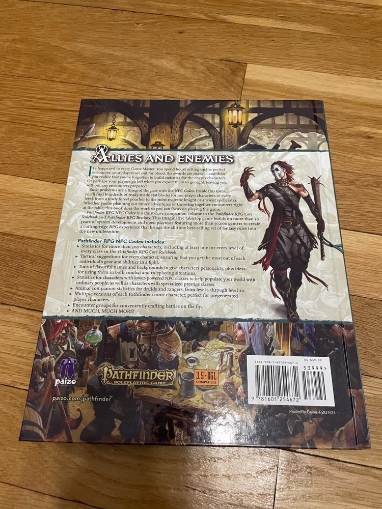 Pathfinder RPG: NPC Codex D&D 3.5 D20 HC Paizo
