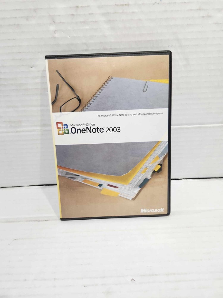 Microsoft Office One Note 2003 Computer Software