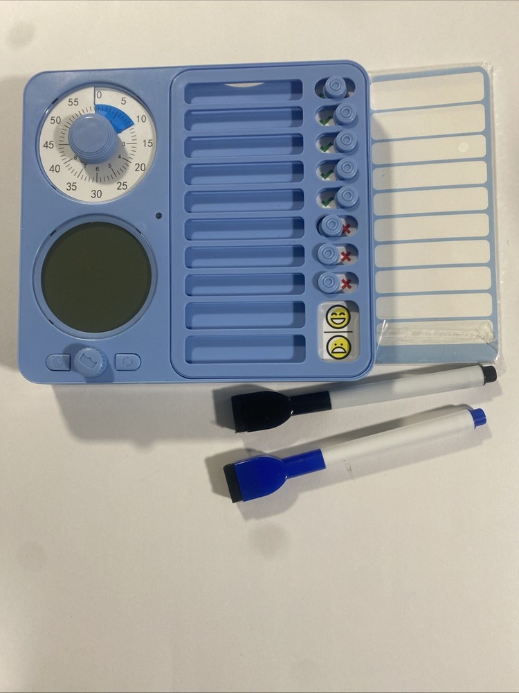 3-In-1 Visual Timer Task Timer with Chore Chart Board, ADHD Tool for Kids Adults