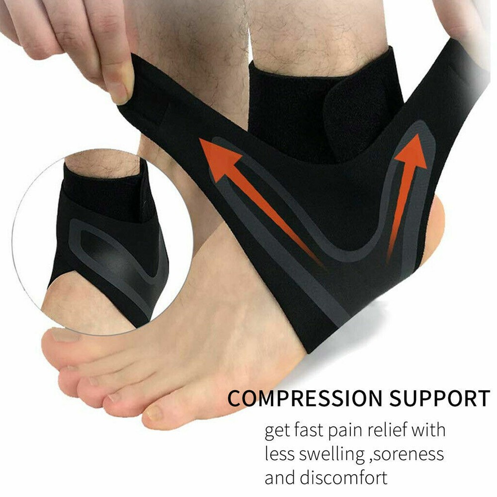 Ankle Support Brace Compression Tendon Strap Elastic Bandage Sport Foot Wrap US