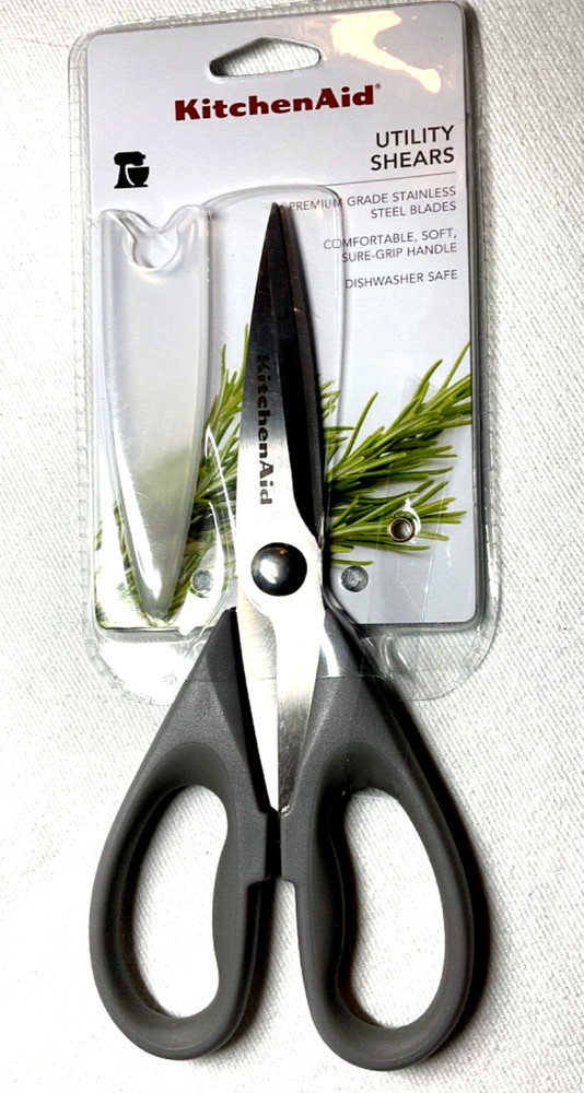 KITCHENAID Utility Shears Scissors Stainless Steel GRAY NIP