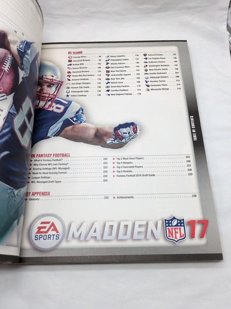 Madden NFL 17 Prima Official Strategy Guide Book