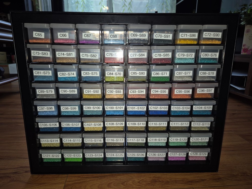 Mini Bead bulk lot with everything you need and storage