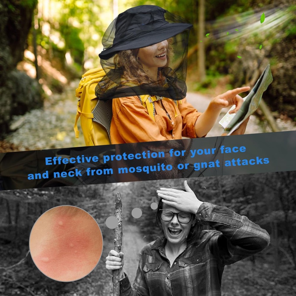Premium Mosquito Head Net for Insect, 2 Pack, Fly & Bug Protection | Ultra La...