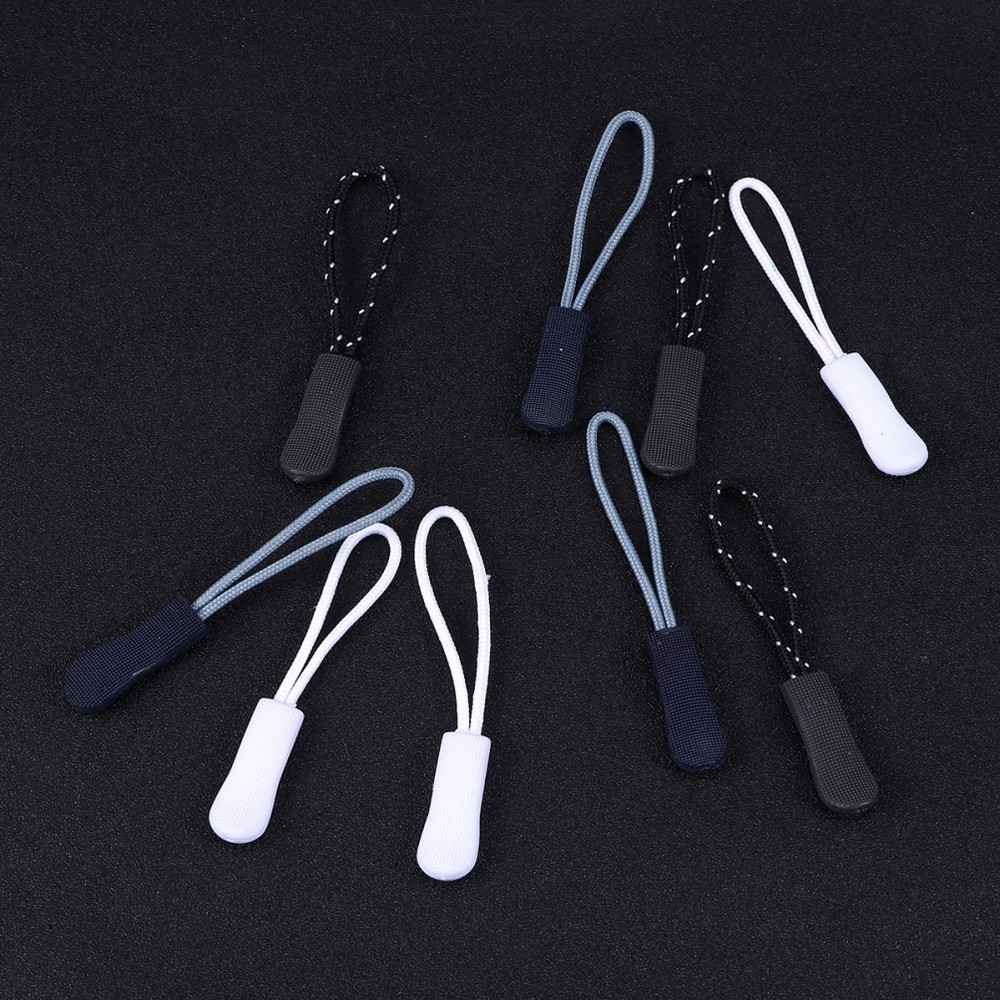 18 PC Zipper Replacement Pull Ropes Extension Durable Drawstrings Cords