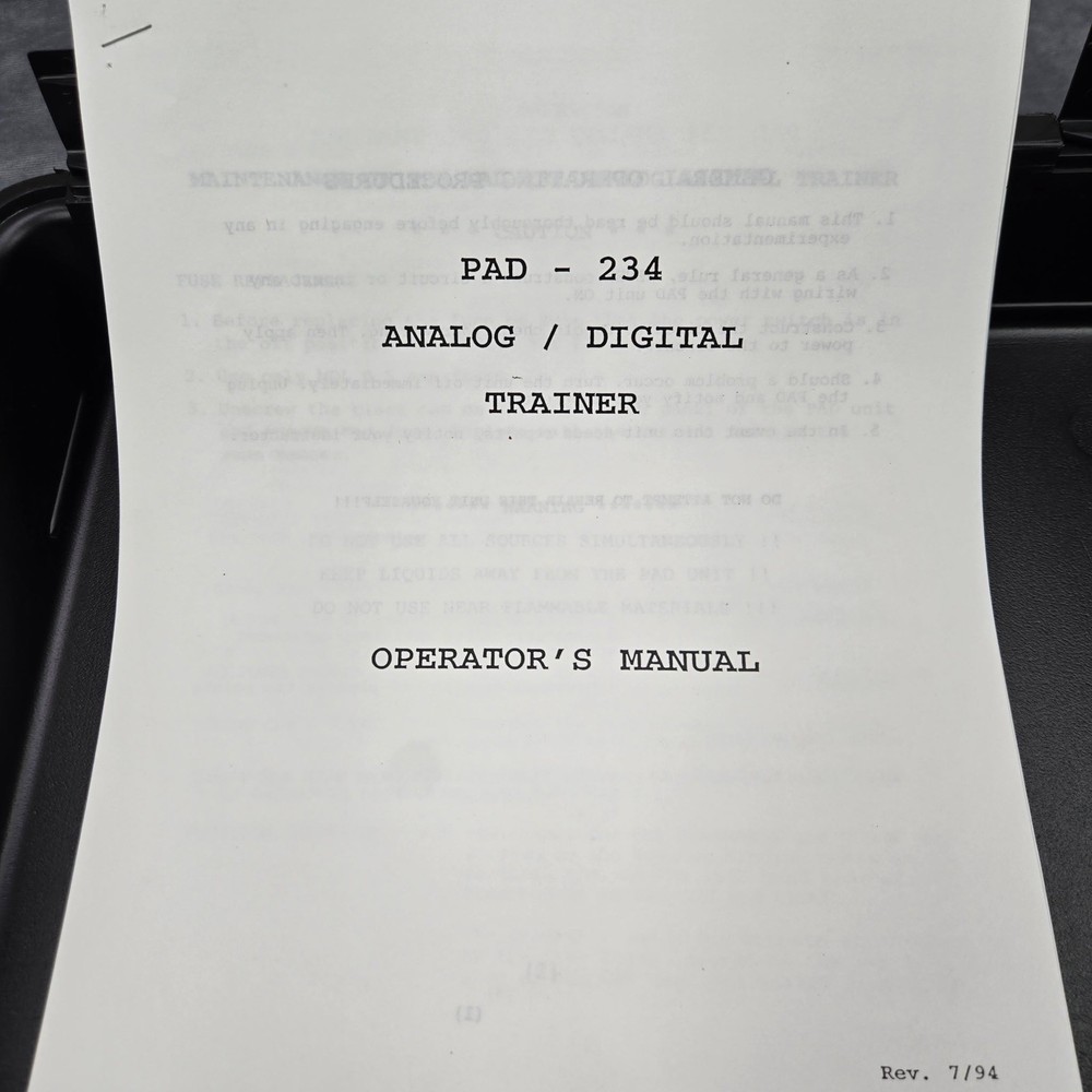 RSR Analog Digital Trainer PAD-234A, Great for Prototyping Circuits!