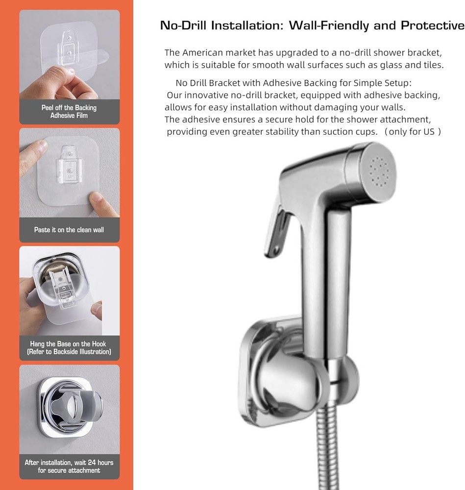 Dog Shower Sprayer Kit with Diverter & Hose