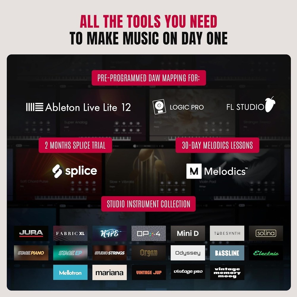 MPK Mini IV USB-C MIDI Keyboard Controller for Beginners and Producers - MPC ...