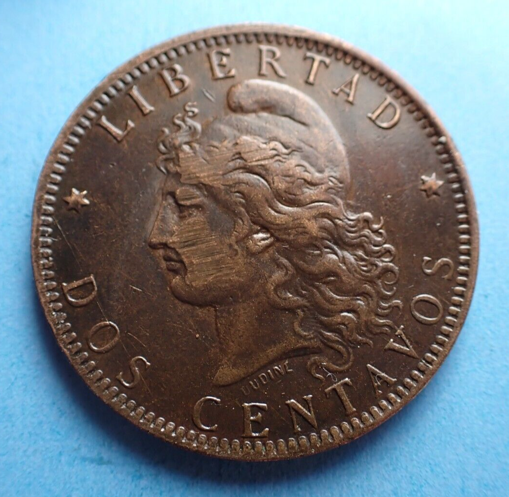 Argentina, 2 Centavos, 1891, as shown.