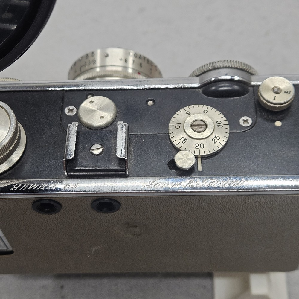 Vintage Argus C3 35mm Rangefinder Camera w/ Flash – Shutter Fires – Untested