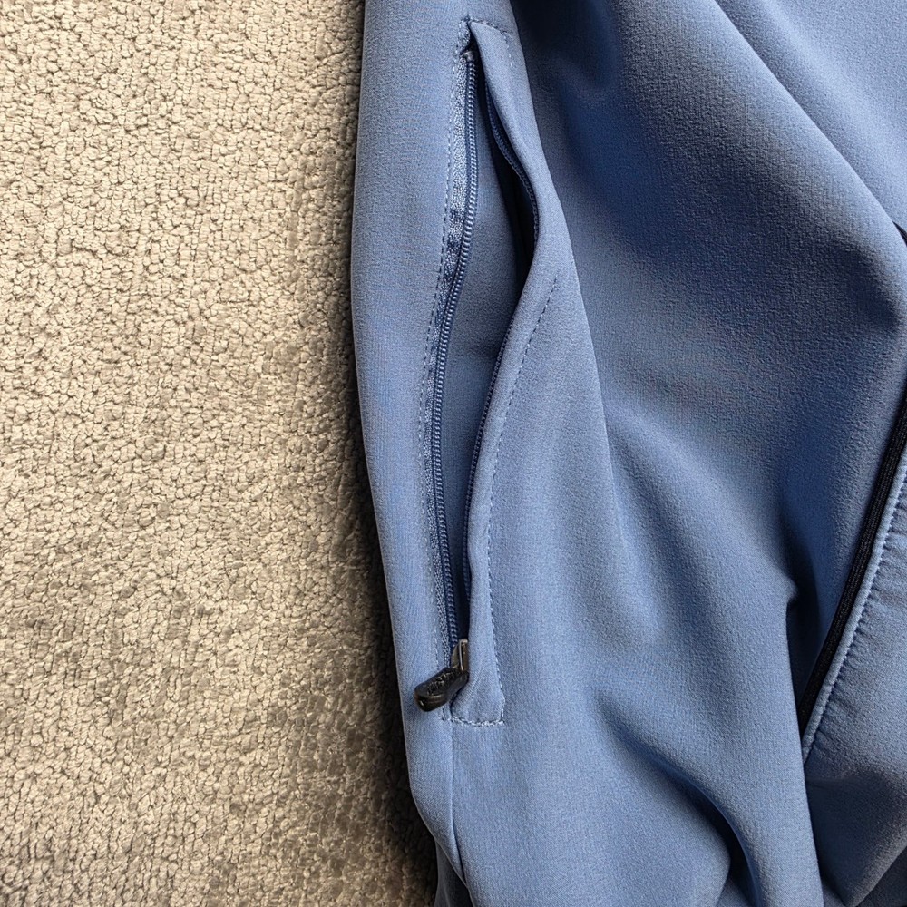 STRAIGHT DOWN PERFORMANCE Mens XL Blue Piping Quarter Zip Golf Pullover Jacket